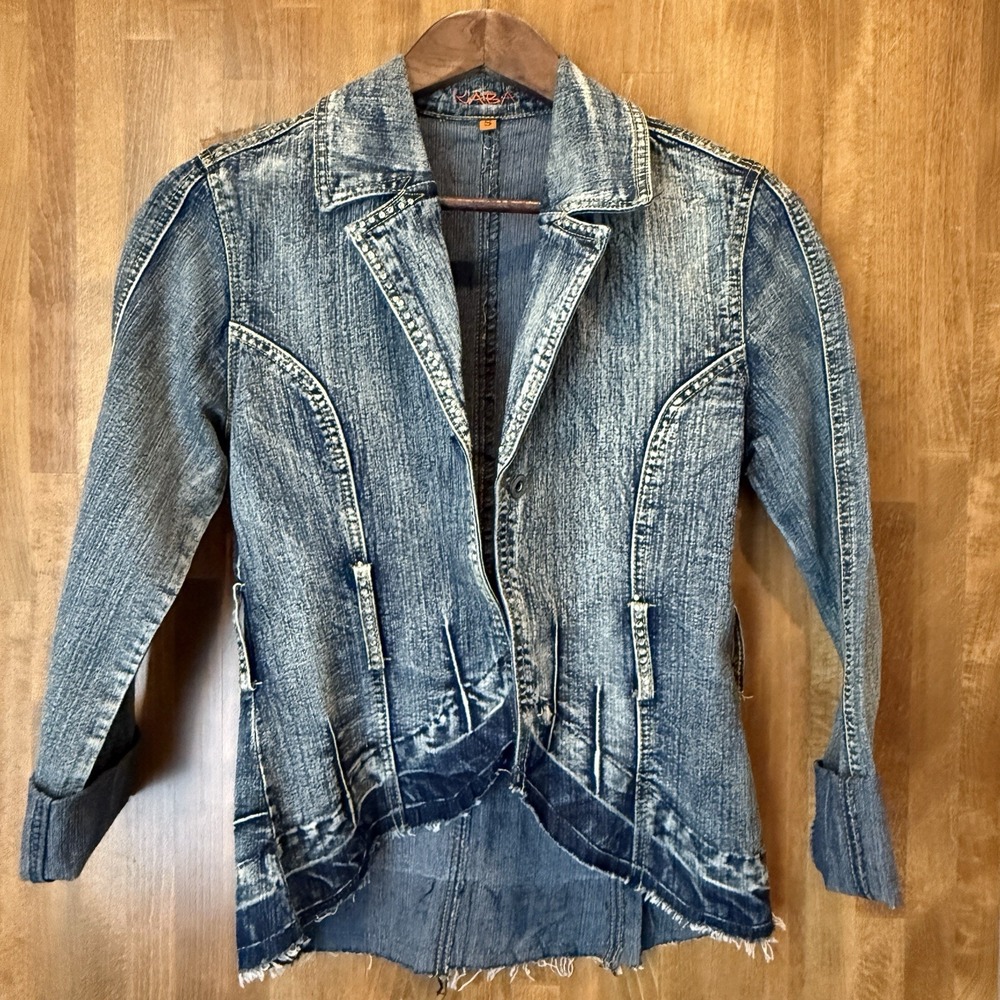Denim Jean Jacket - Distressed Blue Blazer